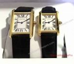 Swiss Quartz Replica Cartier Tank Solo Midsize Watch Yellow Gold